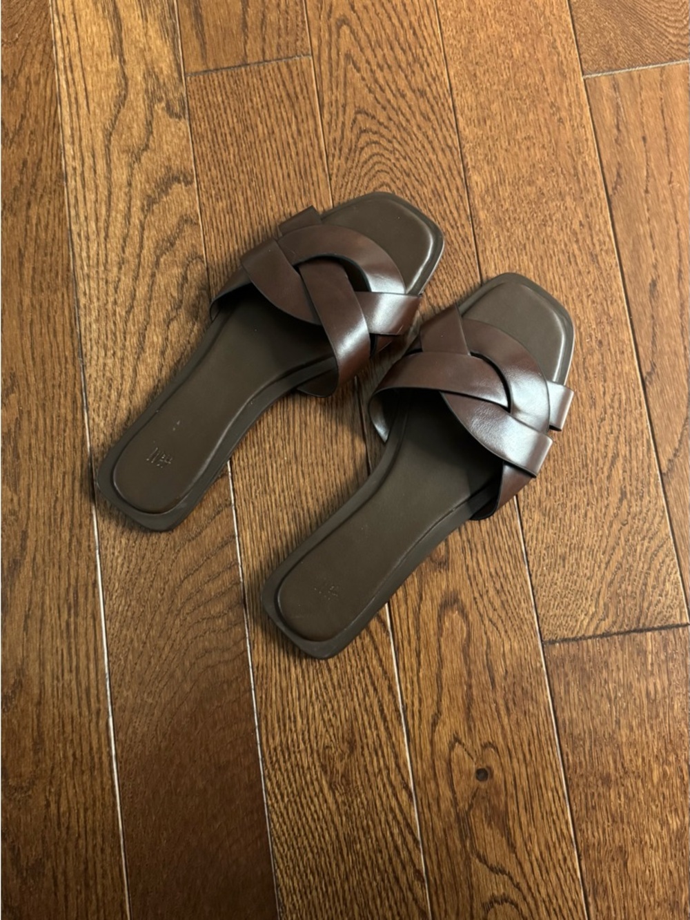 H&M Dark Brown Braided Slide Mules - Picture 5 of 5